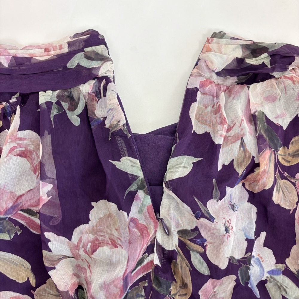 ASTR The Label Kitsune Dress in Purple Floral Size L - Picture 9 of 15